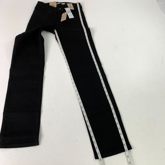 Levi's Women's 2 Jeans 314 Shaping Straight Black Stellar Stretch Jeans W26 L32 - Picture 8 of 8